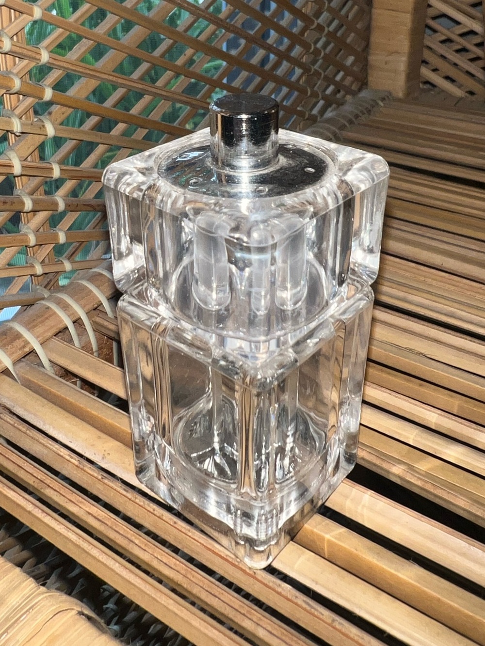 Vintage Mr. Dudley Salt Shaker & Pepper Mill Clear Combo Set